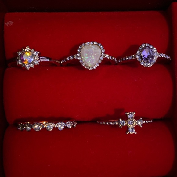 SET OF 5 RINGS - Picture 2 of 2